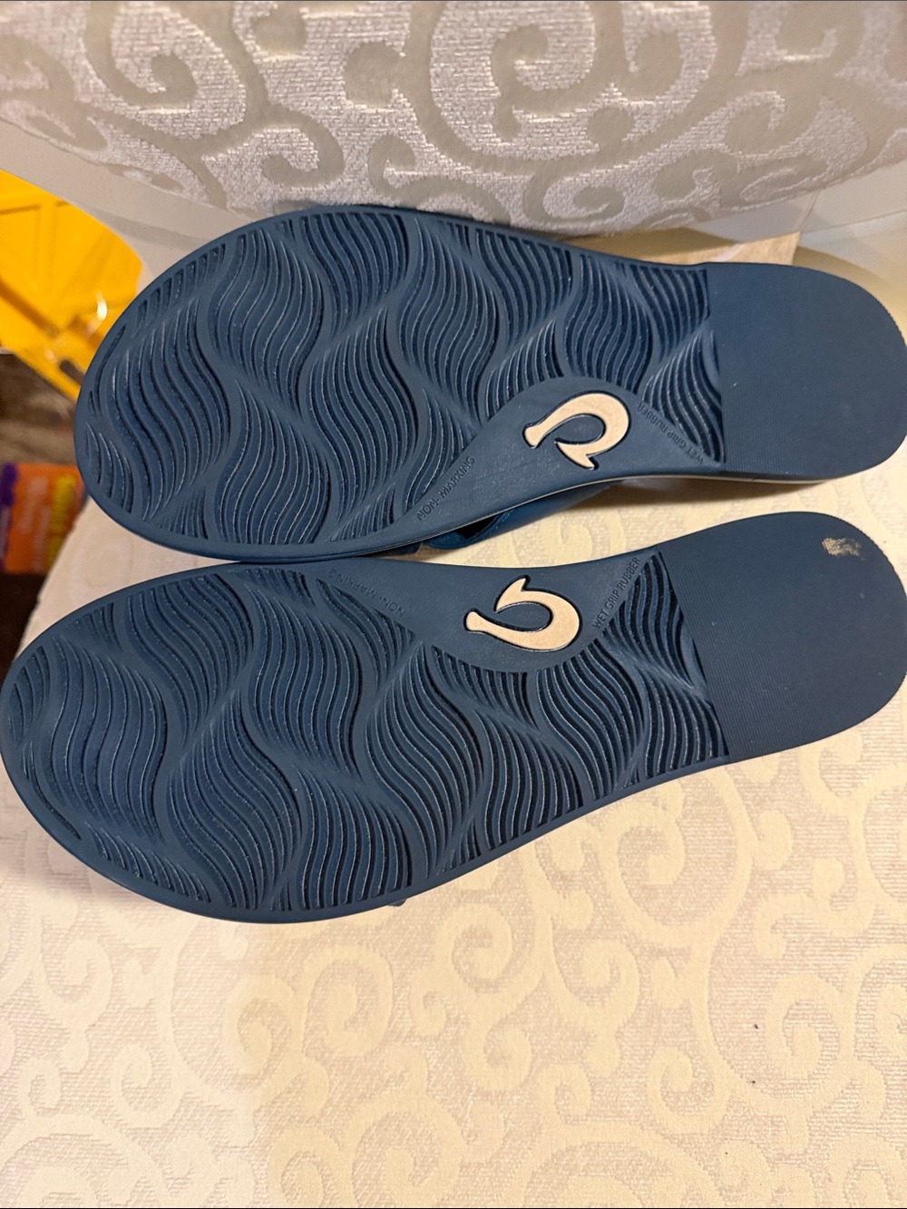 OluKai Slide Sandals with Tortoiseshell Buckle - Picture 4 of 5